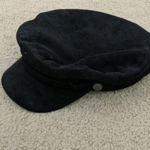 Black Corduroy Cap